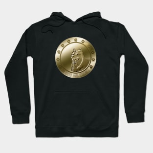 Husky Funny Coin Currency Dog Hoodie